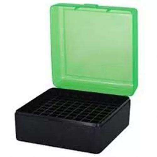 MTM Case-Gard 100 Round Rifle Ammo Box .17-.223 - Green/Black