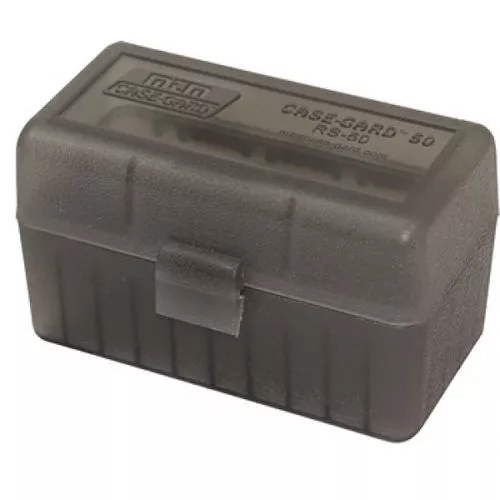MTM Case-Gard 50 Round Rifle Ammo Box 220 Swift-.308 Win - Smoke