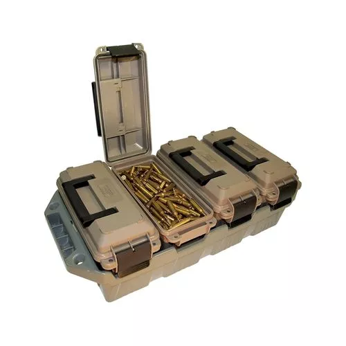 MTM Case Gard AC4C Ammo 4 Can Ammo Crate Utility Storage Box - Flat Dark Earth