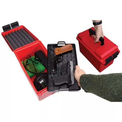 MTM Case-Gard Handgun Conceal Carry Case Red with Black