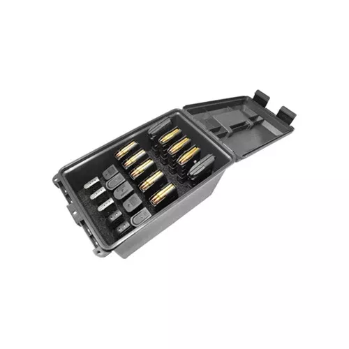 MTM Case-Gard Tactical Magazine Storage Can, Holds 10 AR-15 and 10 Handgun Mags, MTMTMCLE