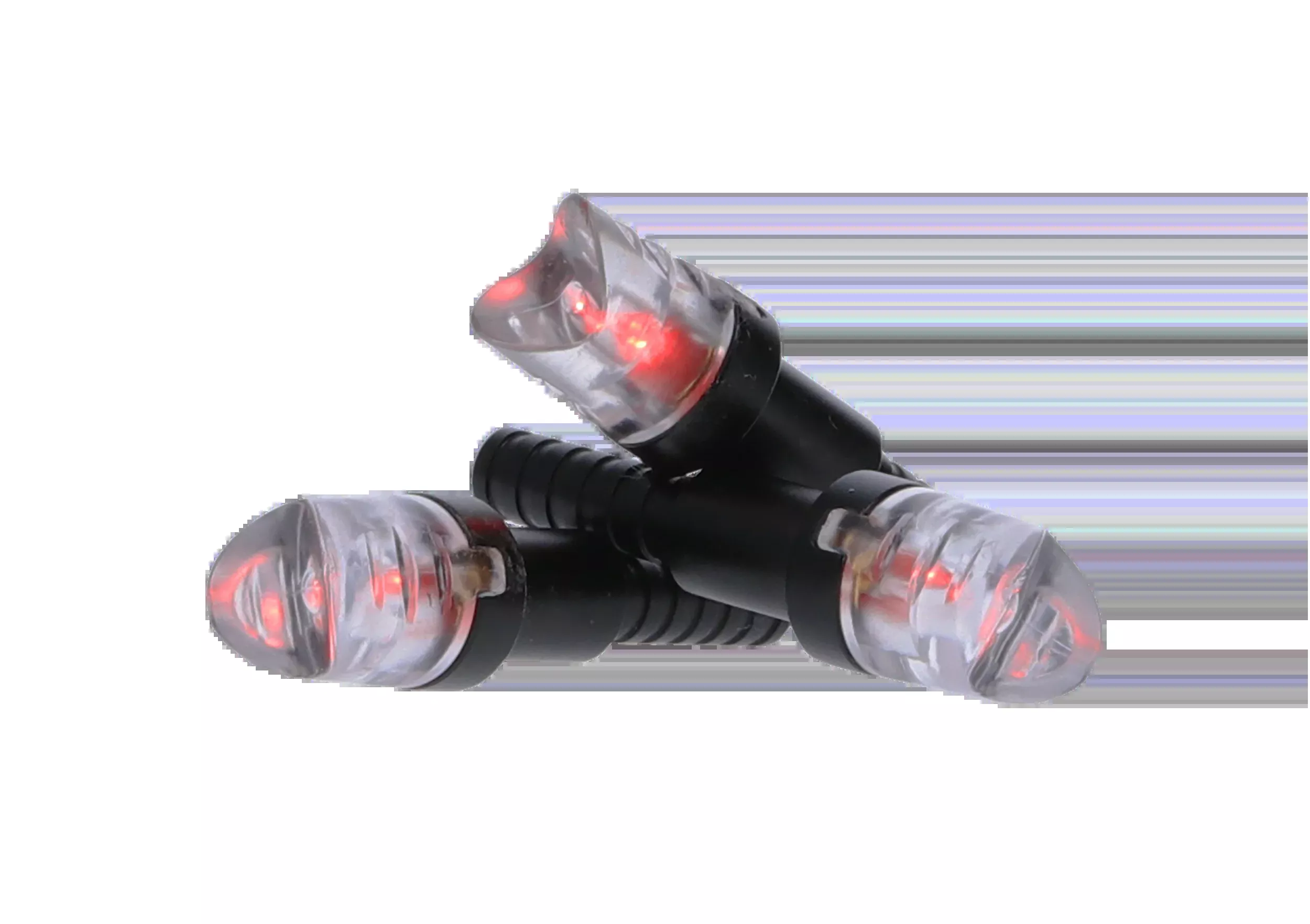 NAP Thunderglo Illuminated Arrow Nocks, Red LED, Polycarbonate/Aluminum, 6-Pack, NAPILLNRD