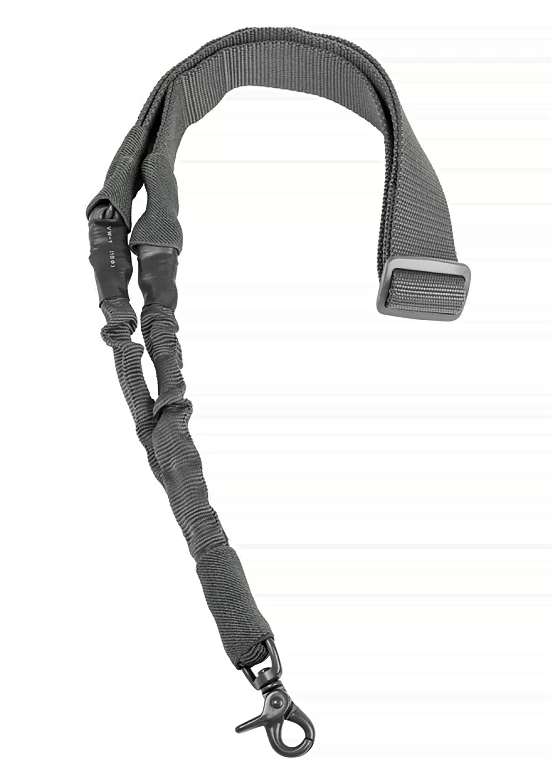 NcStar AARS1PU Single Point SlingUrban Gray Nylon 44"-60" OAL Adjustable Bungee Rifle