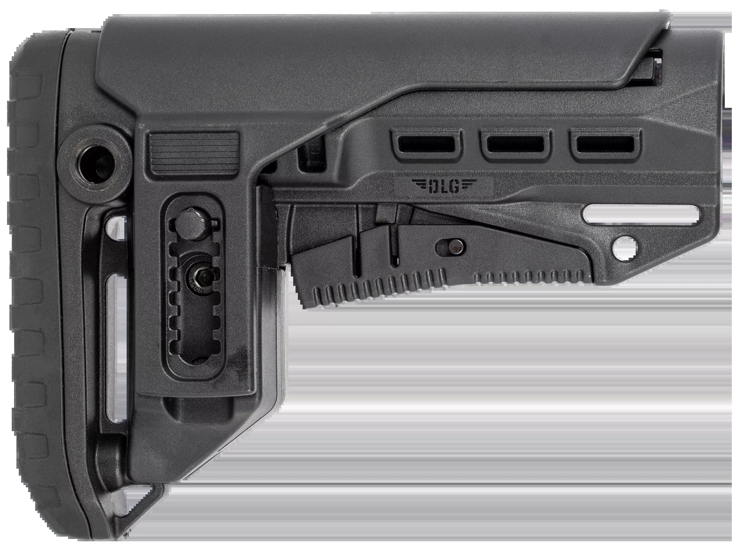 NCStar Compact PCP52 Mil-Spec Collapsible Stock w/ Adjustable Cheekpiece, QD Sockets VG130052
