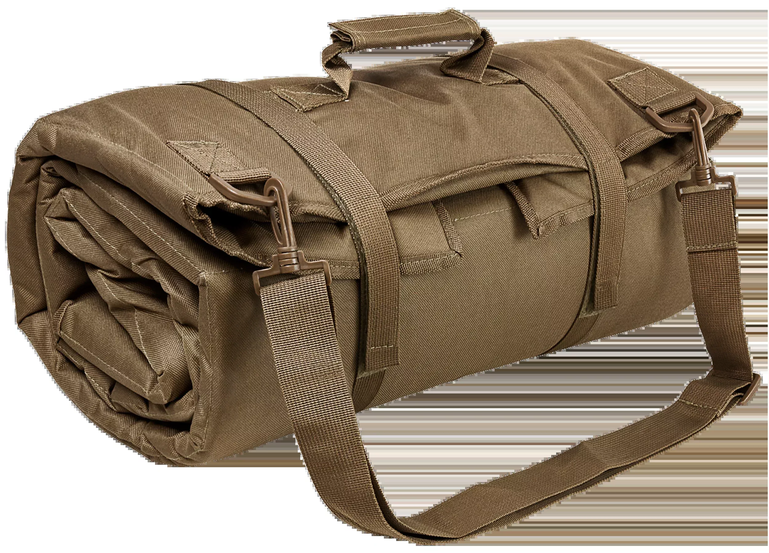 NCStar Roll Up Shooting Mat - Tan PVC, 69 x 35 in, Slip-Resistant Panels, 0.30 in Padding CVSHMR2957T