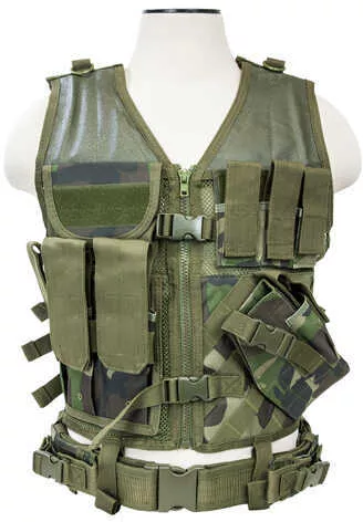 NcStar Tactical Vest Woodland Camo, M-Xl Md: CTV2916Wc