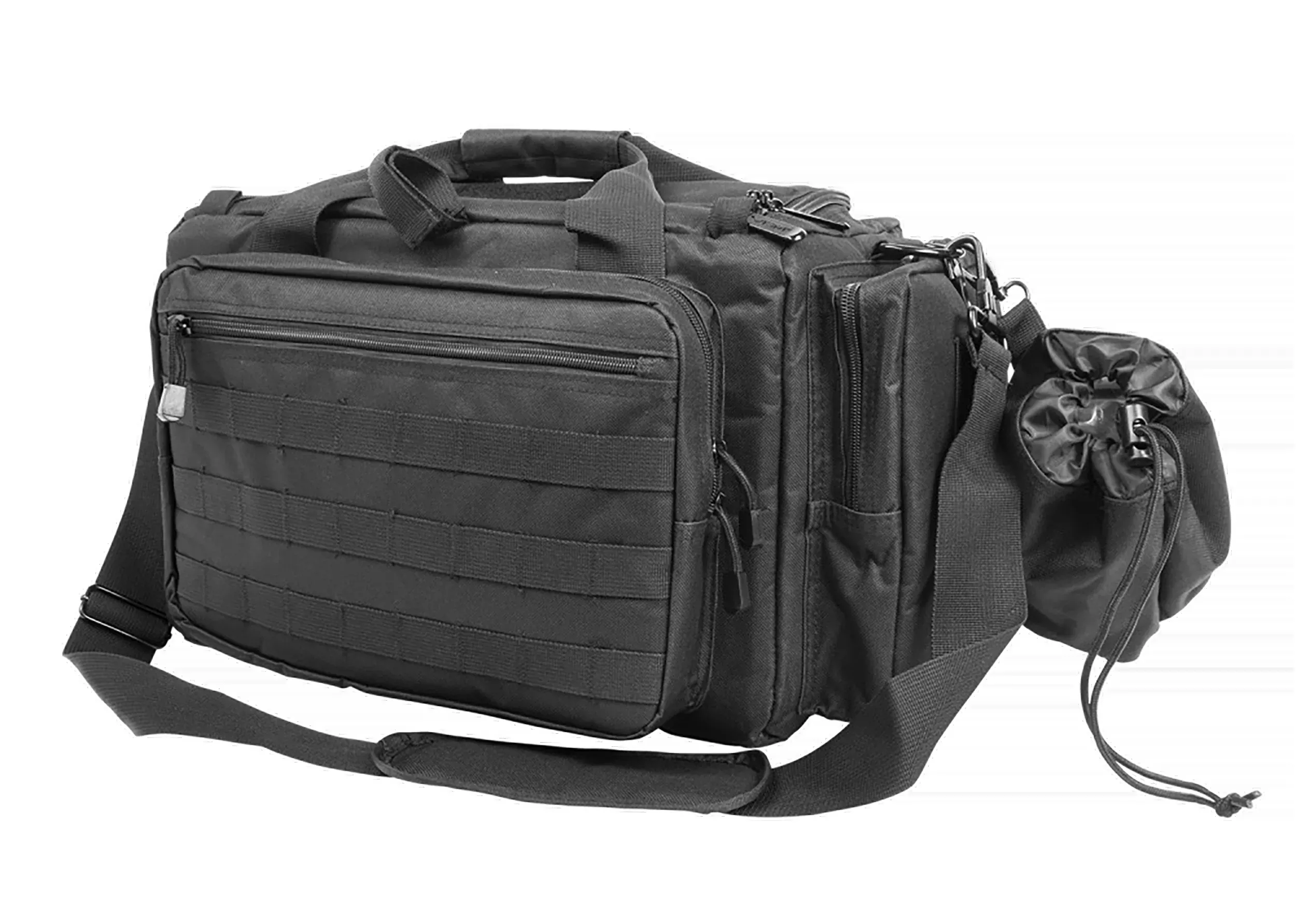 NCStar VISM Competition Range Bag with Lockable Zippers & Mag Organizer, Black, CVCRB2950B