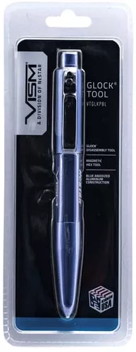 NcStar VTGLKPBL Disassembly Tool Pocket Tool Blue Compatible w/ Glock 3.40" Long