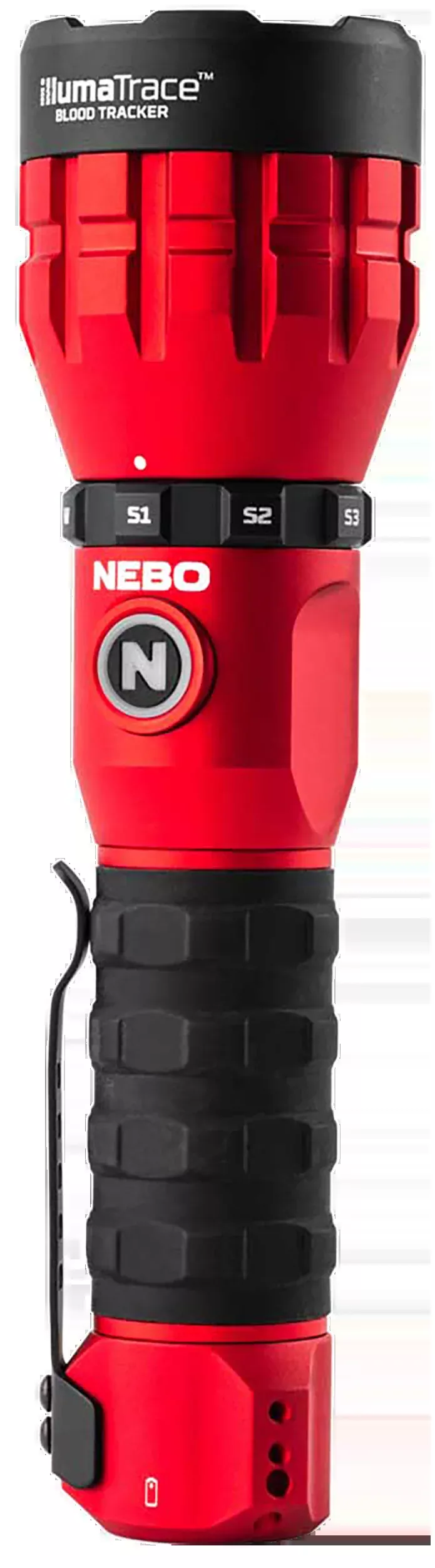 NEBO IllumaTrace Blood Tracking Rechargeable Flashlight, Dual Modes, IP67, USB-C – NEBFLT1036