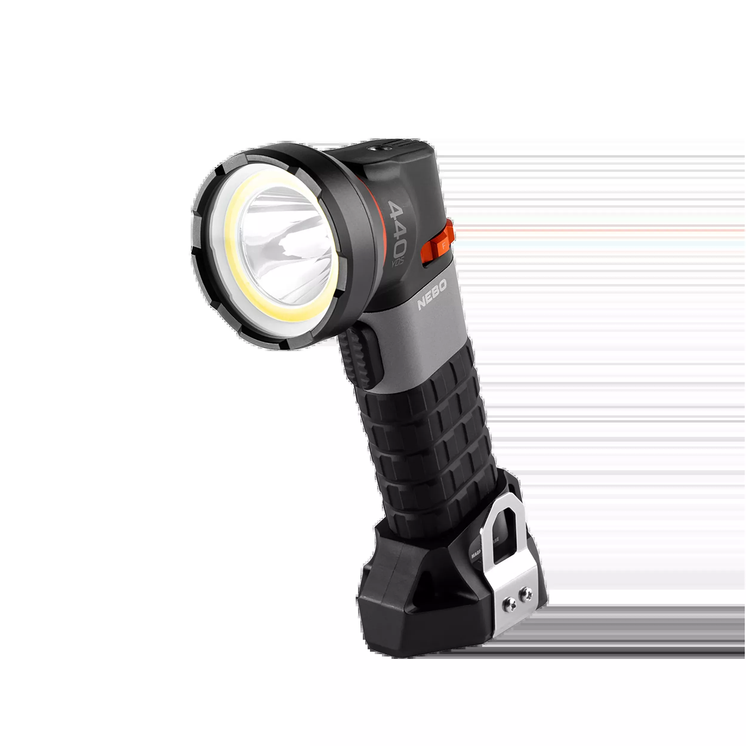 NEBO Luxtreme SL25R Rechargeable Spotlight, 1/4-Mile Beam, IP67, USB-C, White/Red Flood NEB-SPT-1004