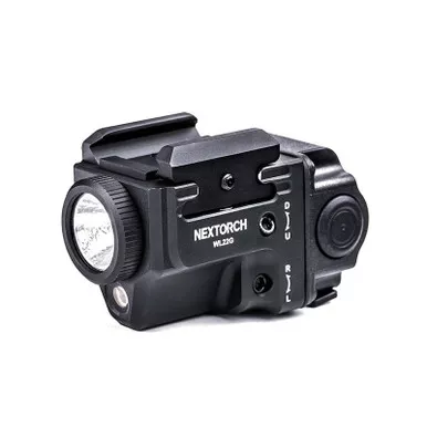 NEXTORCH WL22 Rechargeable Compact Pistol Light 650 Lumens with Green Laser - Black Finish