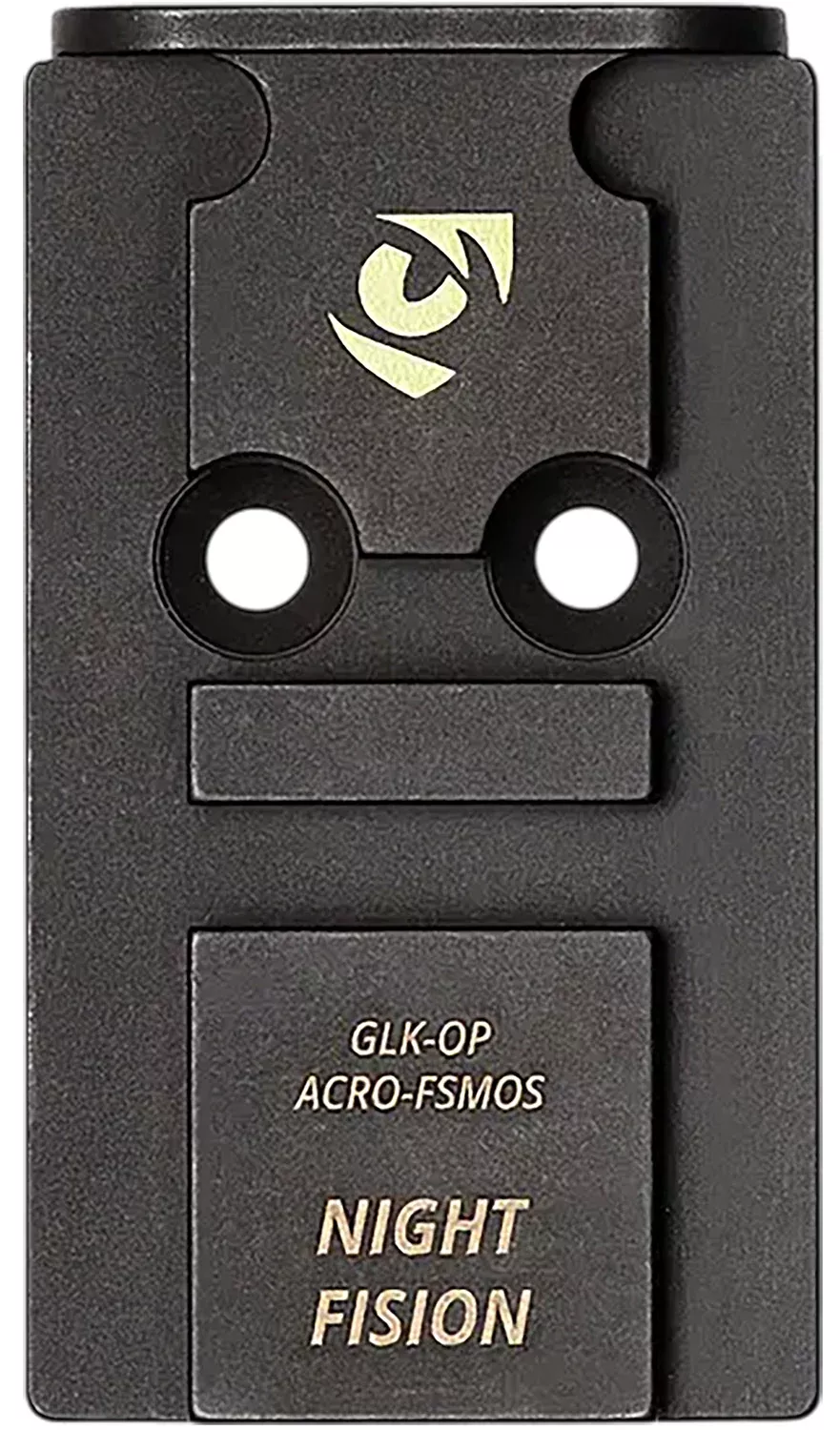 Night Fision GLKOPACROFSMOS ACRO P2 Footprint Black Stainless Steel Fits Glock MOS 17/19/47