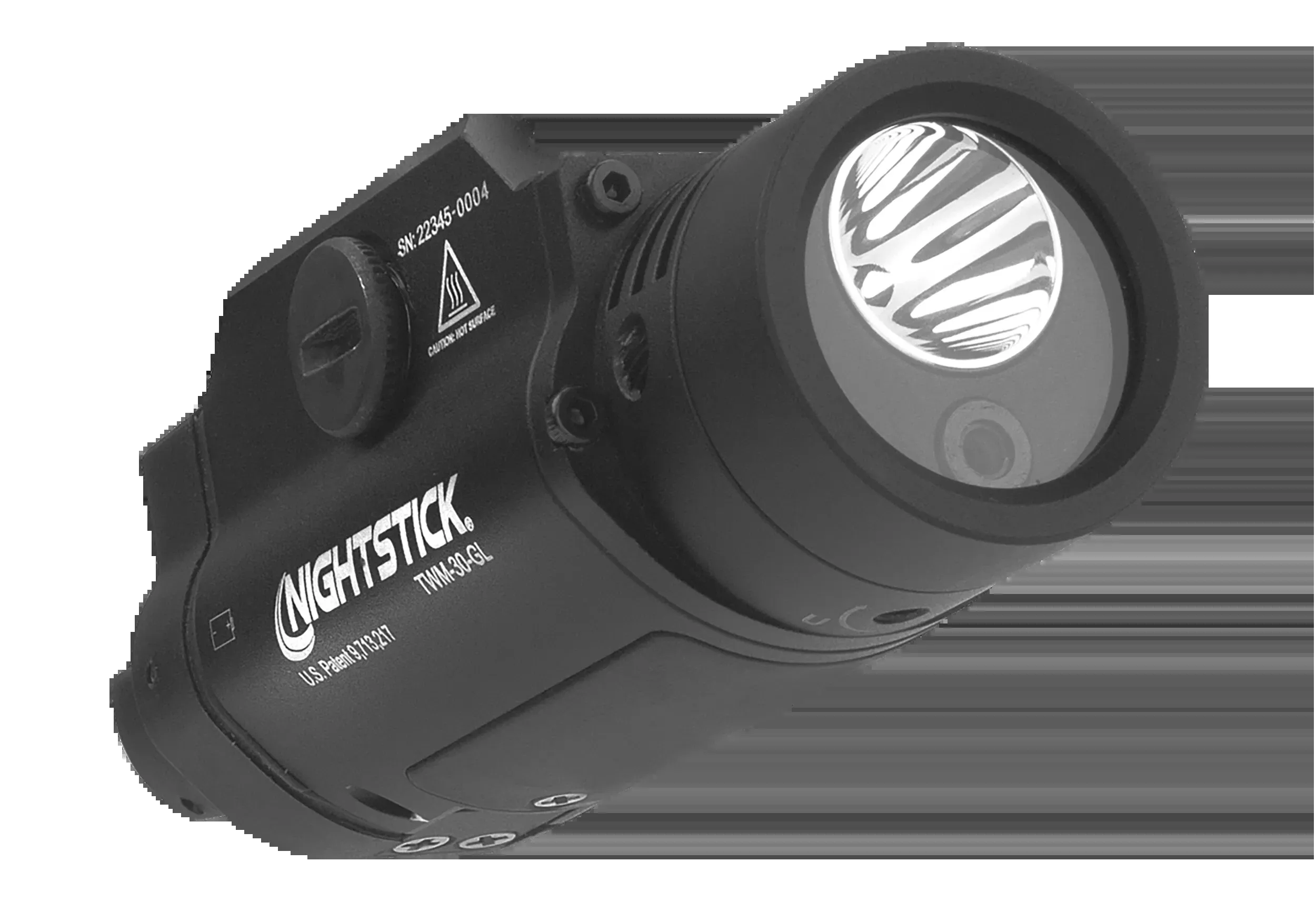 Nightstick Tactical Weapon-Mounted Light with Green Laser, 1200-Lumen LED, IP67, 6061-T6 Aluminum - TWM-30-GL