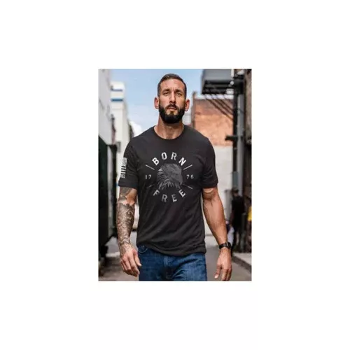 Nine Line Apparel Men's Born Free Eagle Graphic T-Shirt, Black Medium – NLAEAGLETSBLACKM