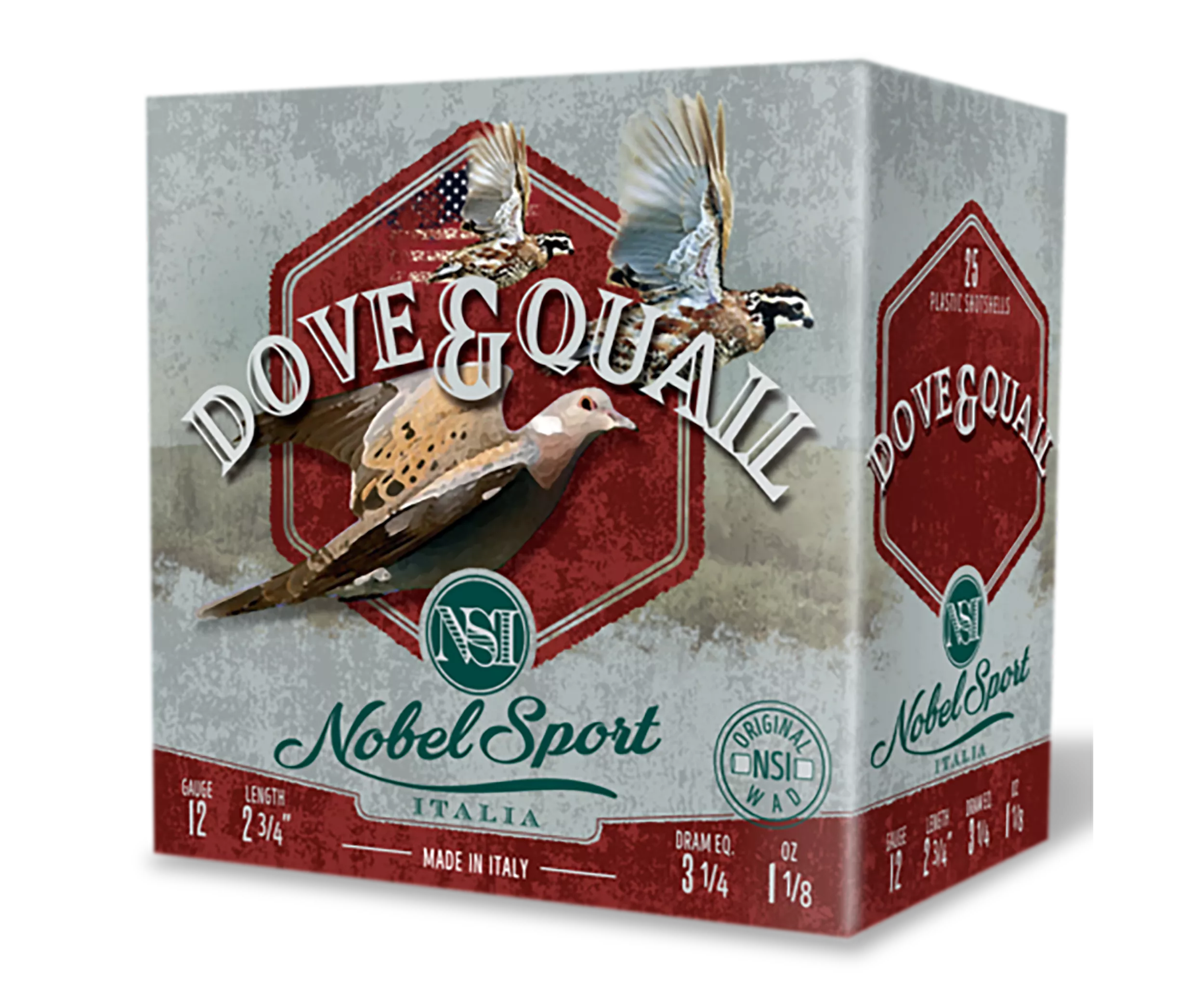 Nobel/Eurosports LLC ANSF1275 Dove & Quail12Gauge 2.75" 1 1/8oz 7.5Shot 250rds/Box