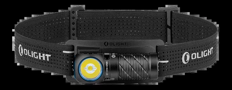 Olight Perun 3 Mini CW 1250 Lumen Right-Angle LED Headlamp - Black