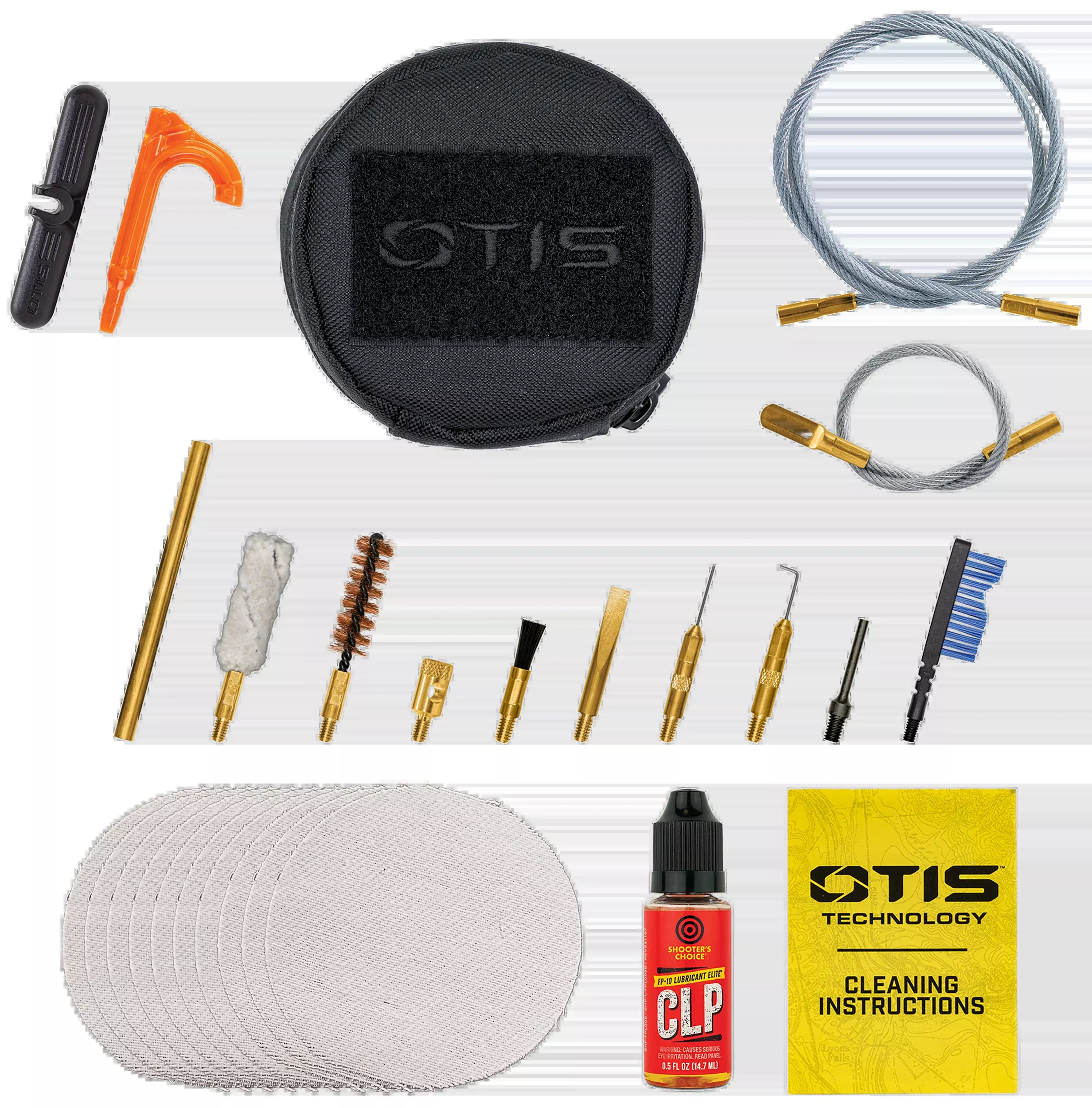 Otis 9mm Pistol & Pistol-Caliber Carbine Cleaning Kit, Memory-Flex Cables, Softpack Case – FG6459