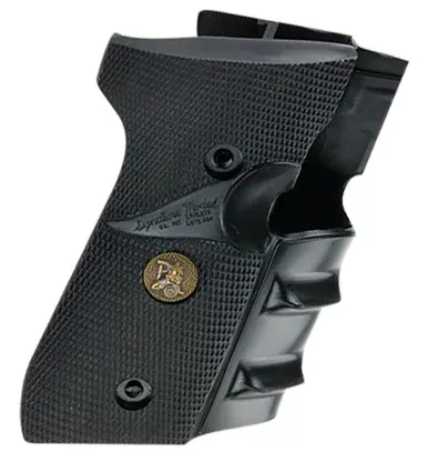Pachmayr 02500 Signature Grip Wraparound Black Rubber with Backstrap & Finger Grooves for Beretta 92FS, 96FS