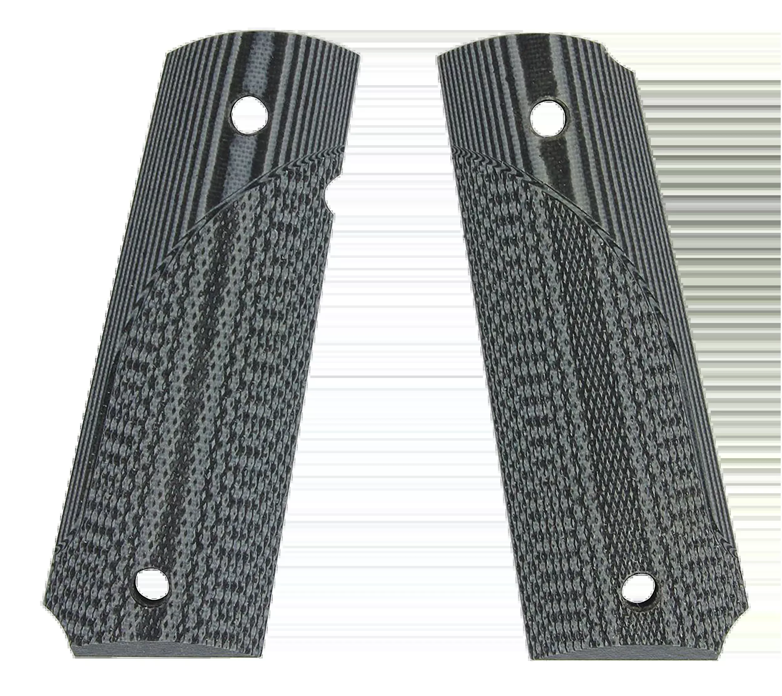 Pachmayr G-10 1911 Tactical Grip Panels, Fine Checkered Black/Gray Composite Grips - 61001