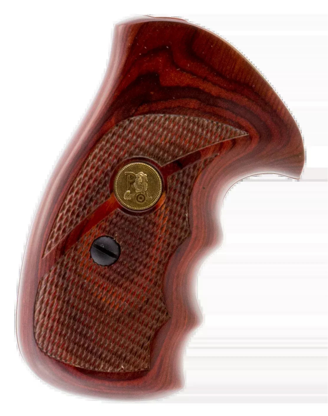 Pachmayr Renegade Revolver Grips, Checkered Rosewood Laminate with Finger Grooves for Smith & Wesson K/L Frame, 63020