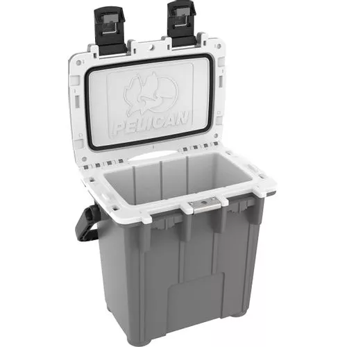 Pelican Branded 20 Quart Elite Cooler Gray/White