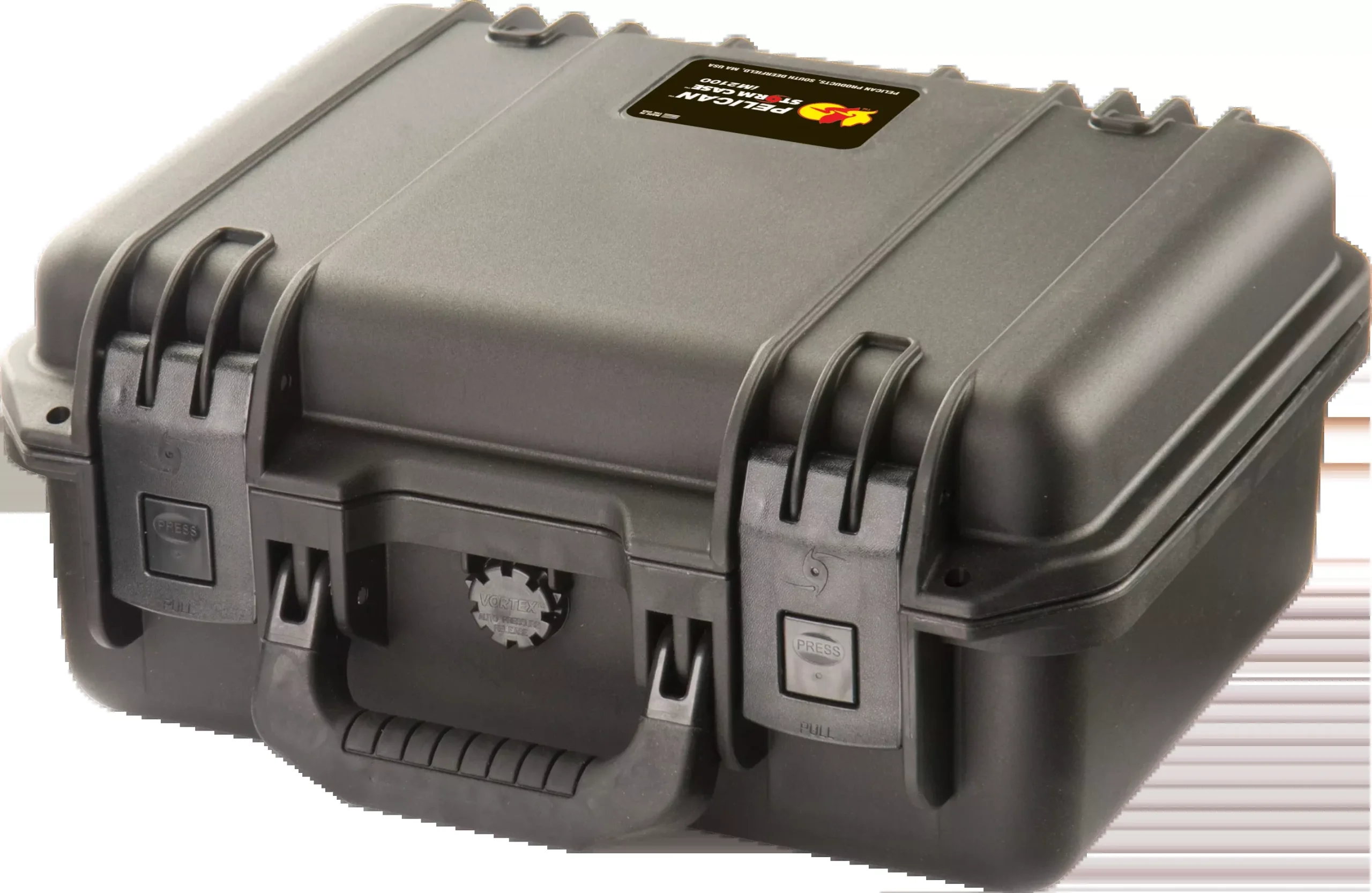 Pelican Storm iM2100 Handgun Case, Watertight HPX Resin with Foam, Press & Pull Latches IM2100X0001