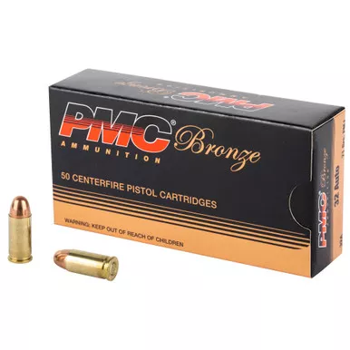 PMC Bronze 32 ACP 71 Grain Full Metal Jacket - 50 Round Box