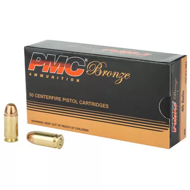 PMC Bronze 45ACP 230 Grain Full Metal Jacket - 50 Round Box