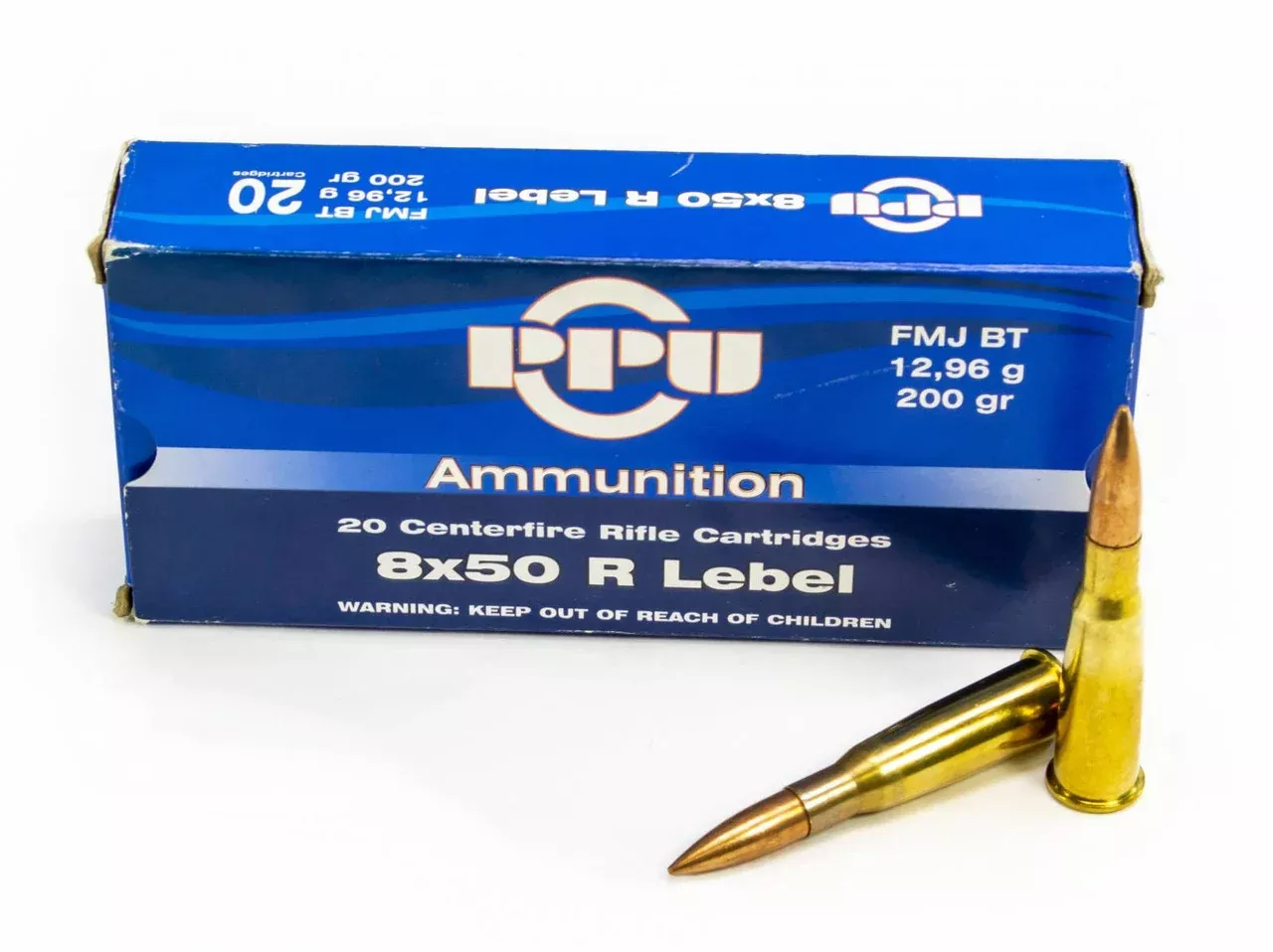 PPU 8mm Lebel (8x50mm Rimmed Lebel) 200gr FMJ