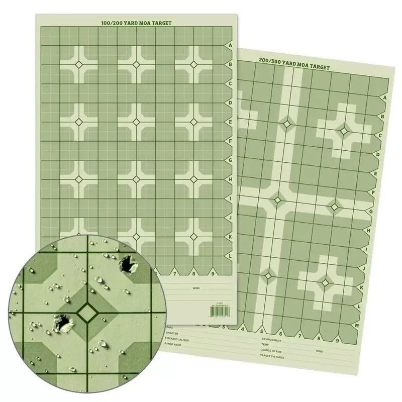 Precision Distance Cross MOA Shooting Target - 11x17