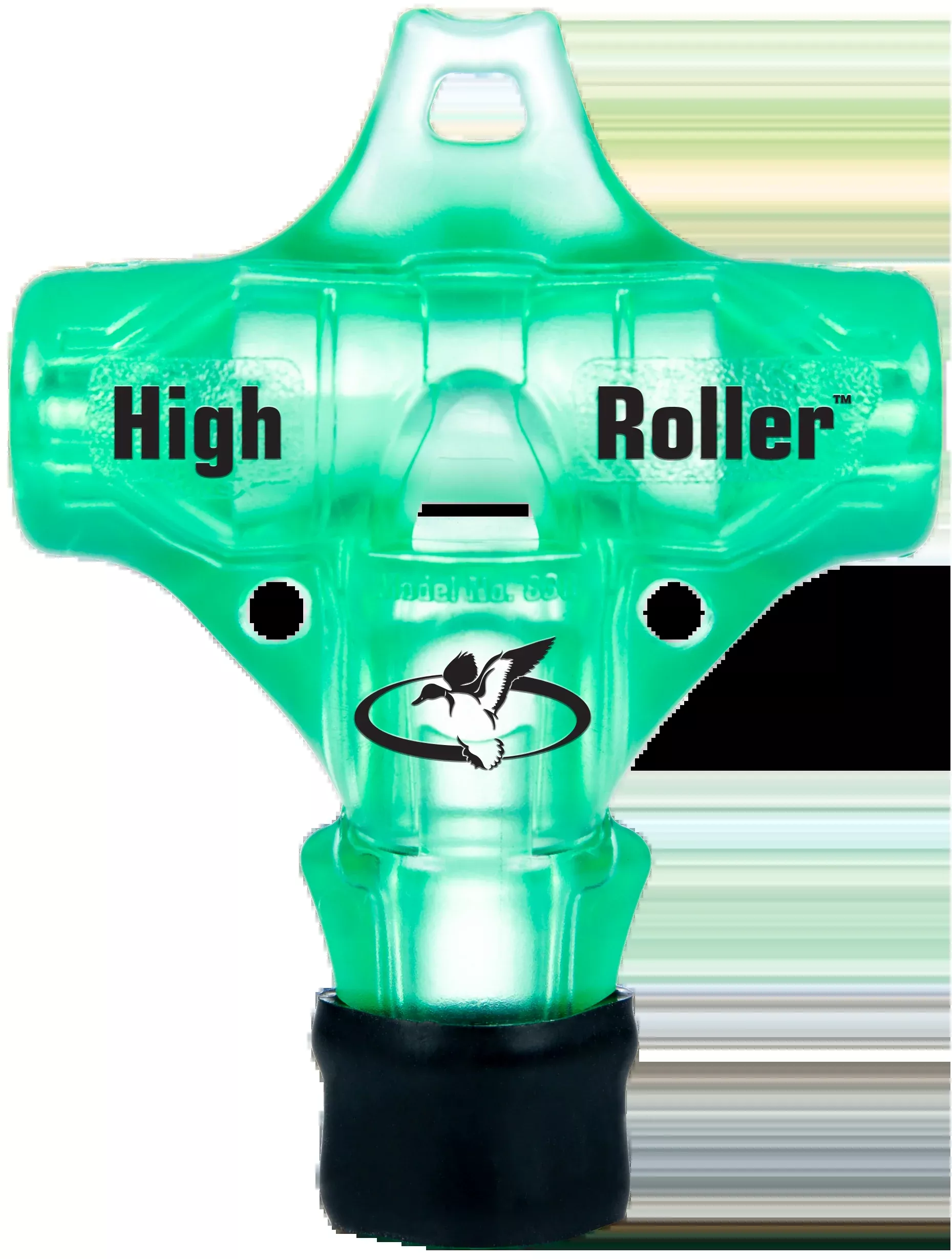 Primos High Roller Duck Whistle Call, Polycarbonate, Green – Built-In Roller Bar, 838