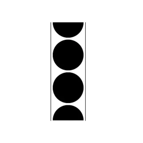 Pro-Shot 1-Inch Target Repair Patches, Peel-and-Stick Splatter, Black, 432-Count PSTP432