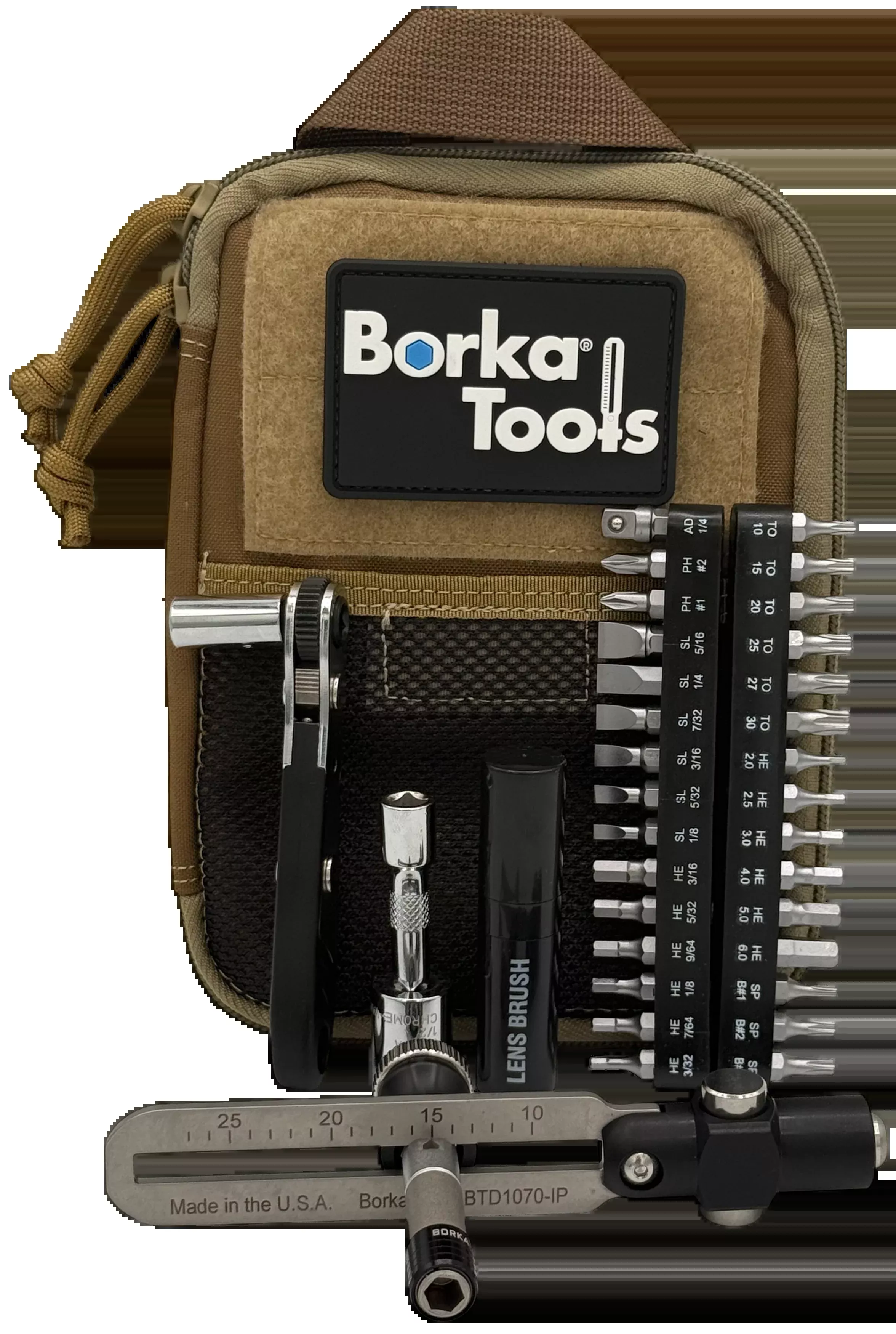 Pro-Shot Borka Adjustable Torque Driver Kit, Standard Configuration, 10–70 in‑lb Range, BTKST