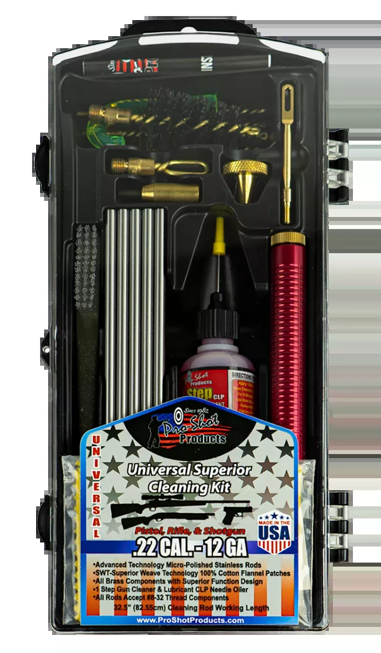 Pro-Shot PSUVKIT Universal Classic Box Cleaning Kit 22 Cal - 10 Gauge