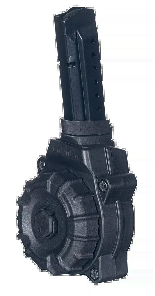 ProMag 30-Round 9mm Luger Drum Magazine for Glock 17/19, DuPont Zytel Polymer, DRMA27