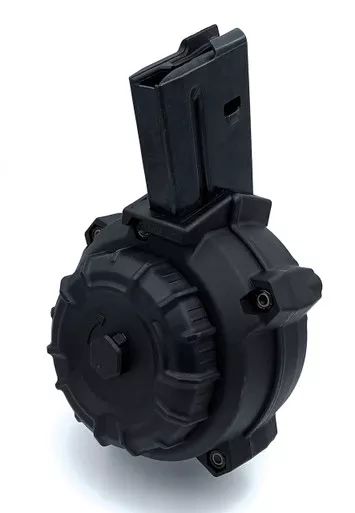ProMag AR-15 50 Round 7.39x39MM Drum Magazine - Fits AR-15 Pattern Firearms Chambered in 7.62X39mm, Steel/Polymer Construction, Black