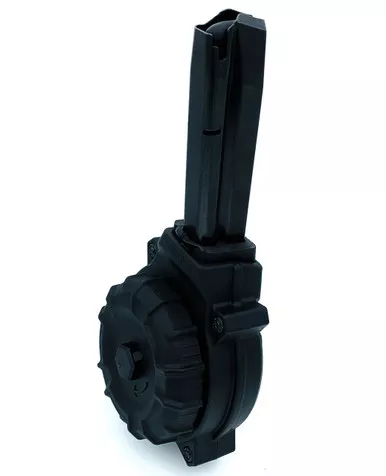 ProMag DRM-A47 CZ CZ-75 9mm 50 Round Drum Magazine - Black