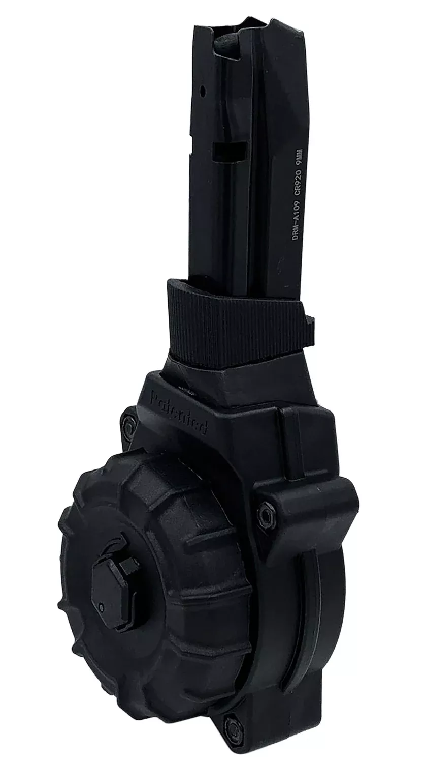 ProMag DRMA109 30rd Drum 9mm Fits Shadow Systems CP920 Black DuPont Zytel Polymer