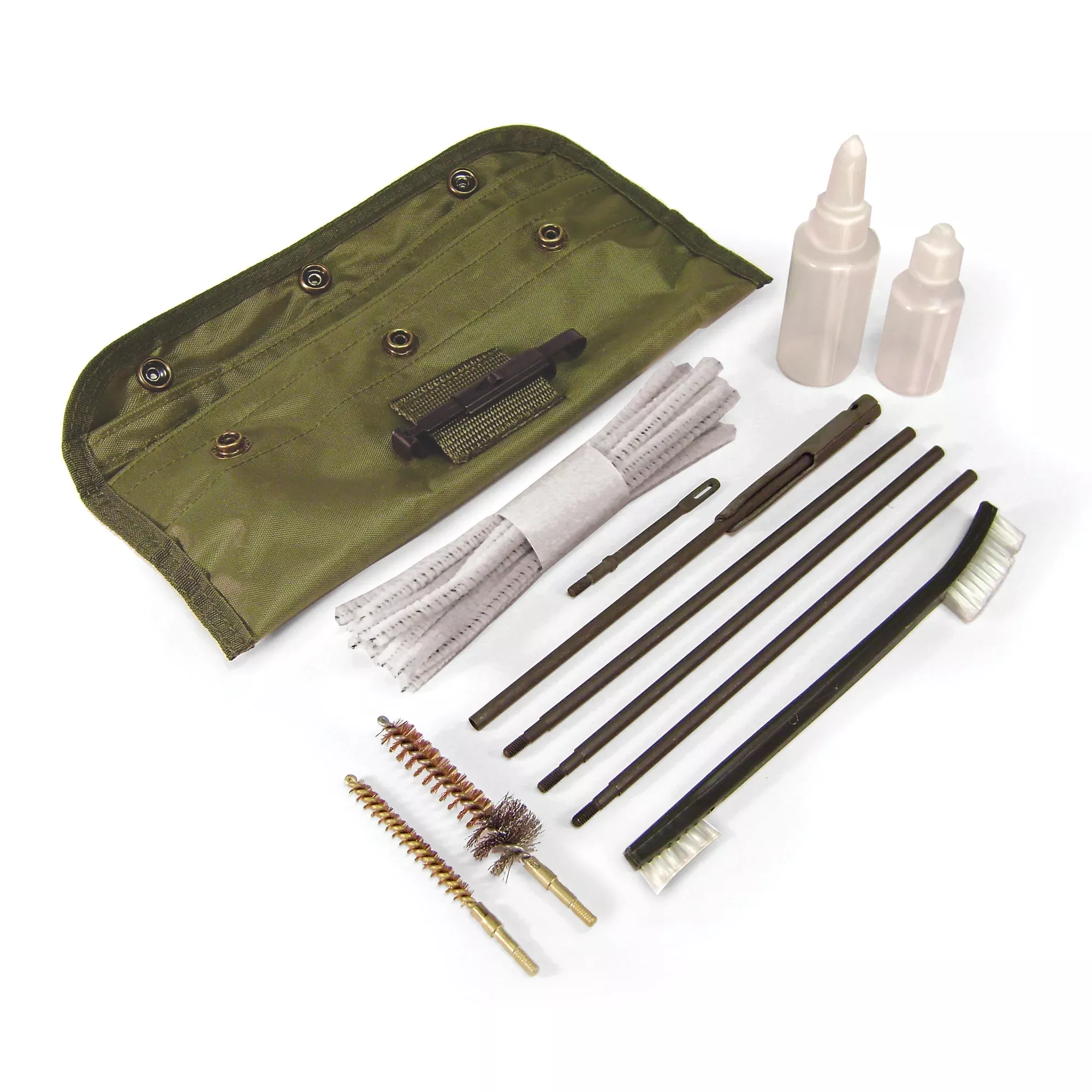 PS Products AR-15/M16 Gun Cleaning Kit, G.I.-Style Nylon Pouch, Rods & Brushes, ARGCK