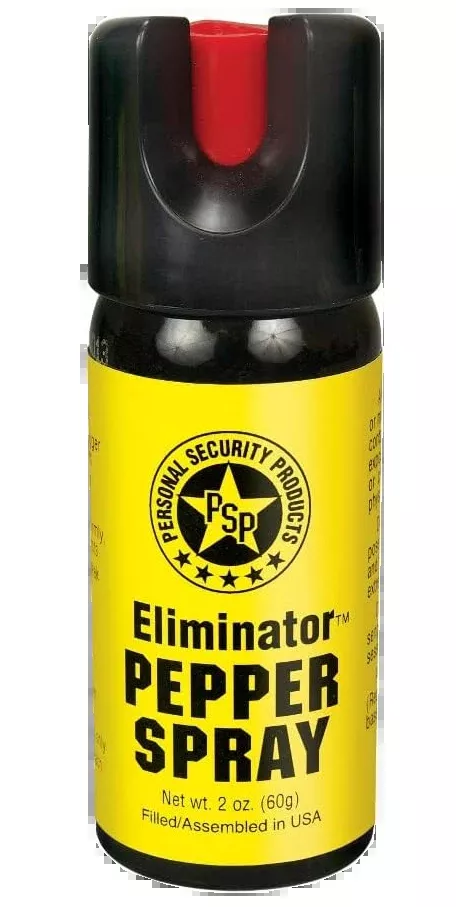 PSP Eliminator Pepper Gel Spray, 2 oz Flip-Top Canister for Personal Defense EGL60FTC