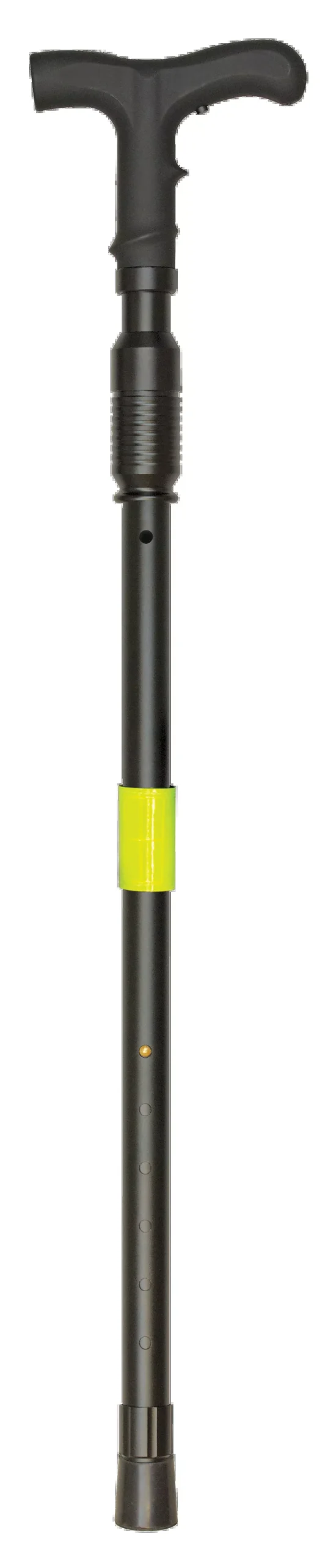 PSP ZAP Covert Stun Gun Walking Cane, LED Flashlight, Adjustable 32-36 in, Black Polymer - ZAPCOVERTCAN