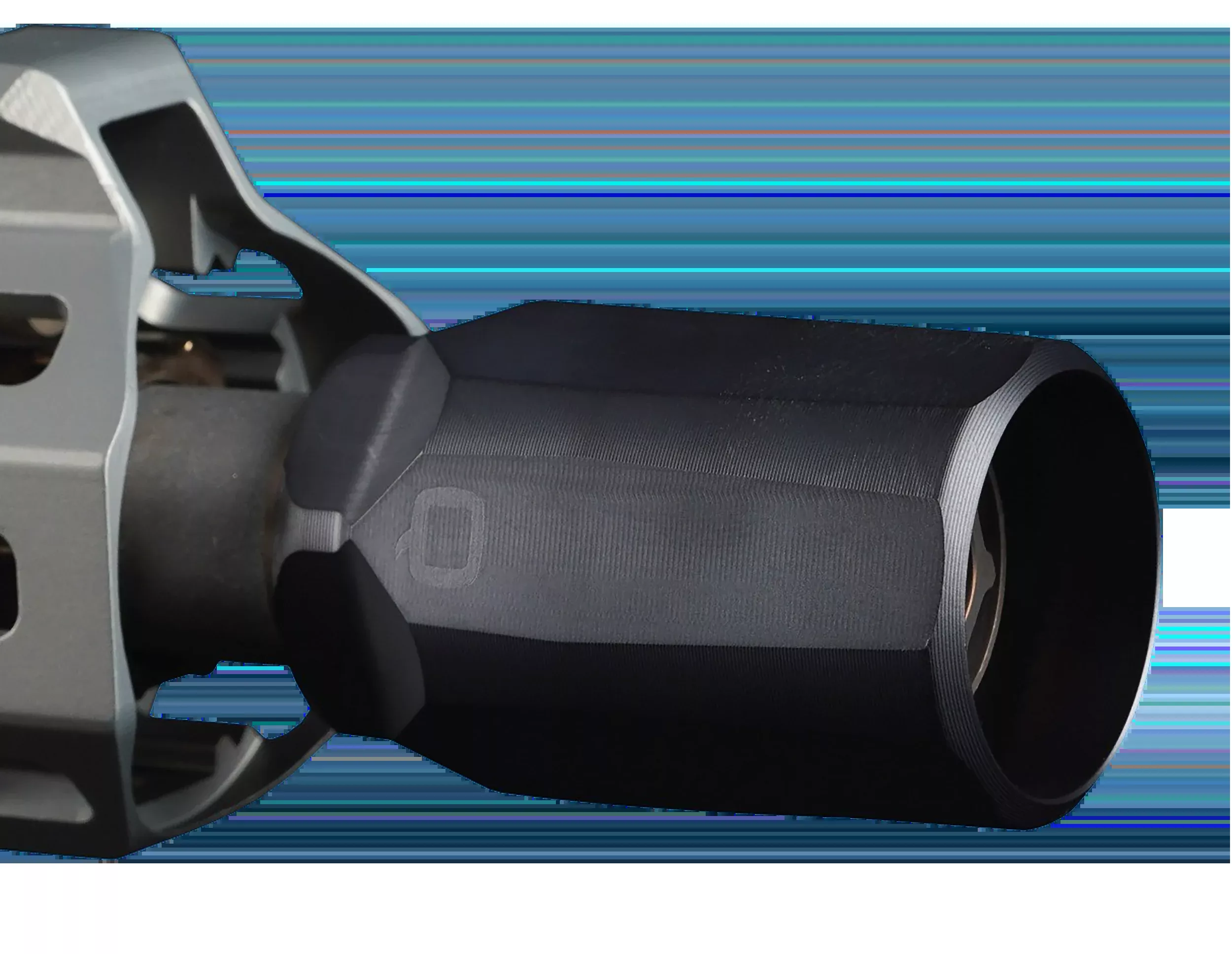 Q LLC Whistle Tip Blast Mitigation Device/Thread Protector, Cherry Bomb, Black Physical Vapor Deposition WHISTLE-TIP-PVD