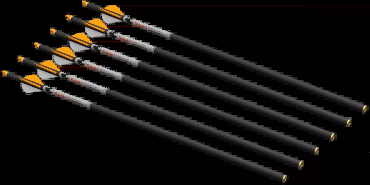 Ravin Crossbows R500/50X Series .001 Carbon Arrows 6-Pack, 400 Grain for R500 – R121