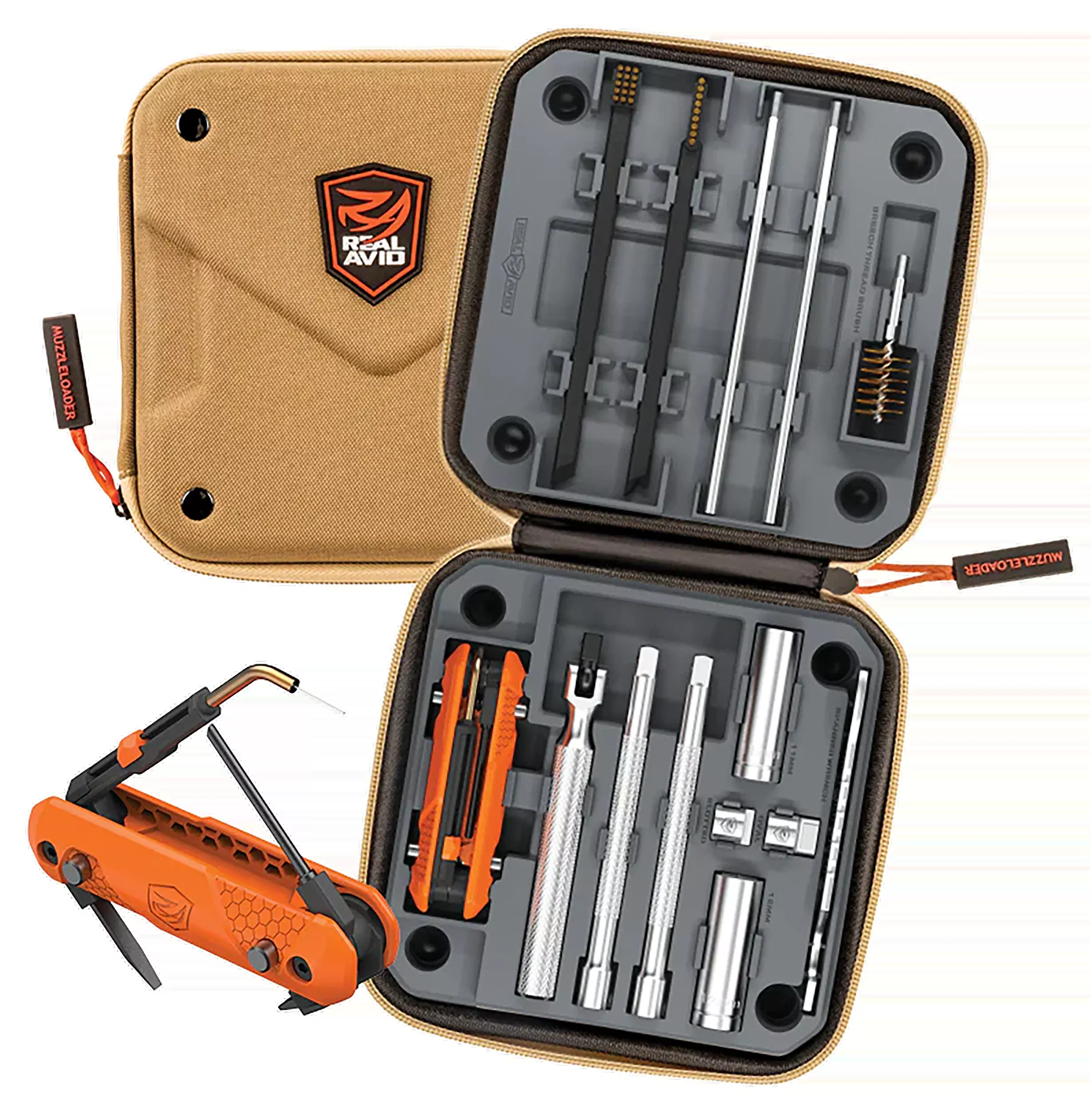 Real Avid Breech Plug Master Maintenance Kit for In-Line Muzzleloaders – 4-in-1 Scraper & Sockets, AVBPMMK