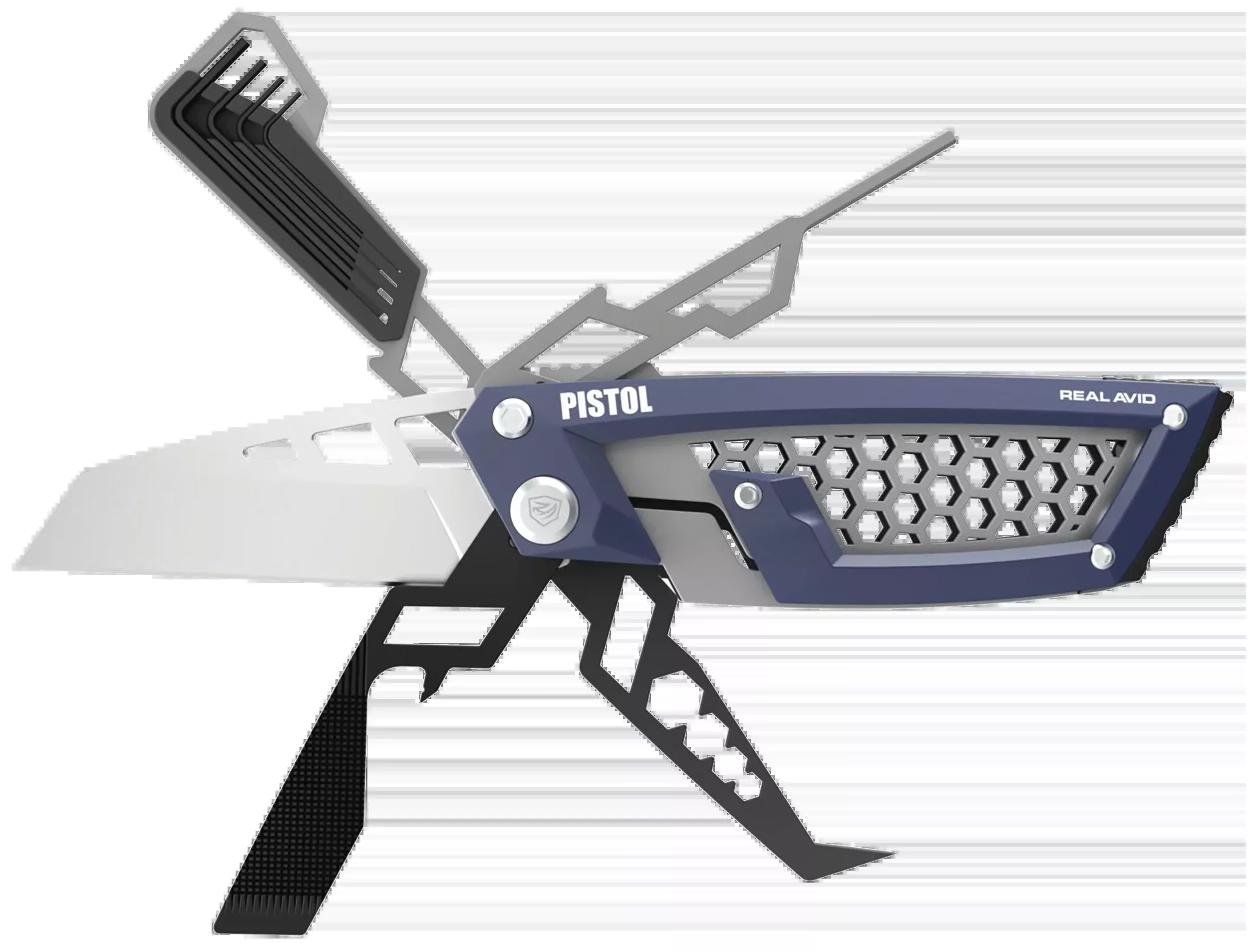 Real Avid Gun Tool Edge Pistol Multi-Tool, Wharncliffe 2.60-inch Blade, Stainless Steel AVGTEP