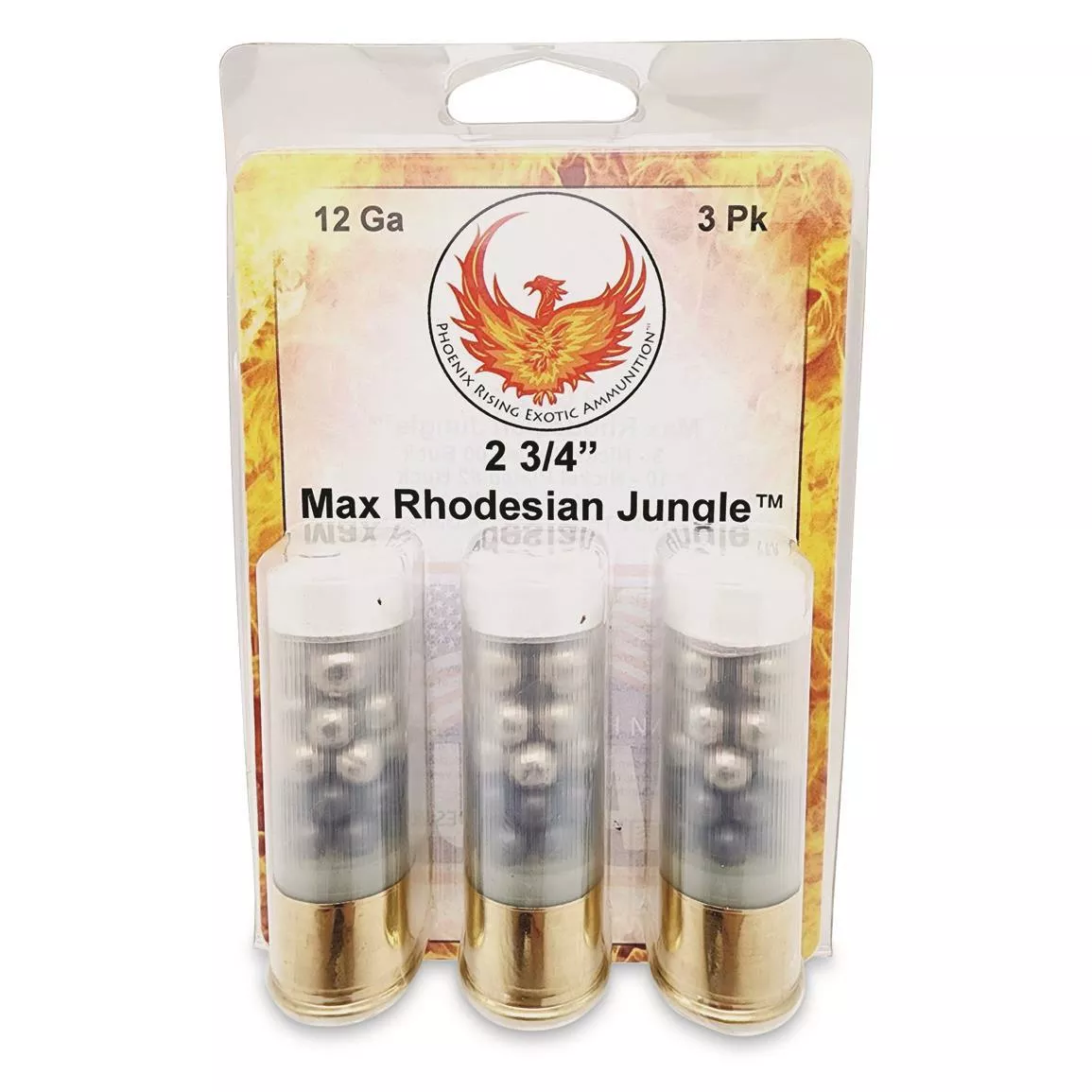 Reaper Defense Exotic Ammo Rhodesian Jungle Shotshells 12 ga 2-3/4″ 1150 fps#4/#2/00 3/ct