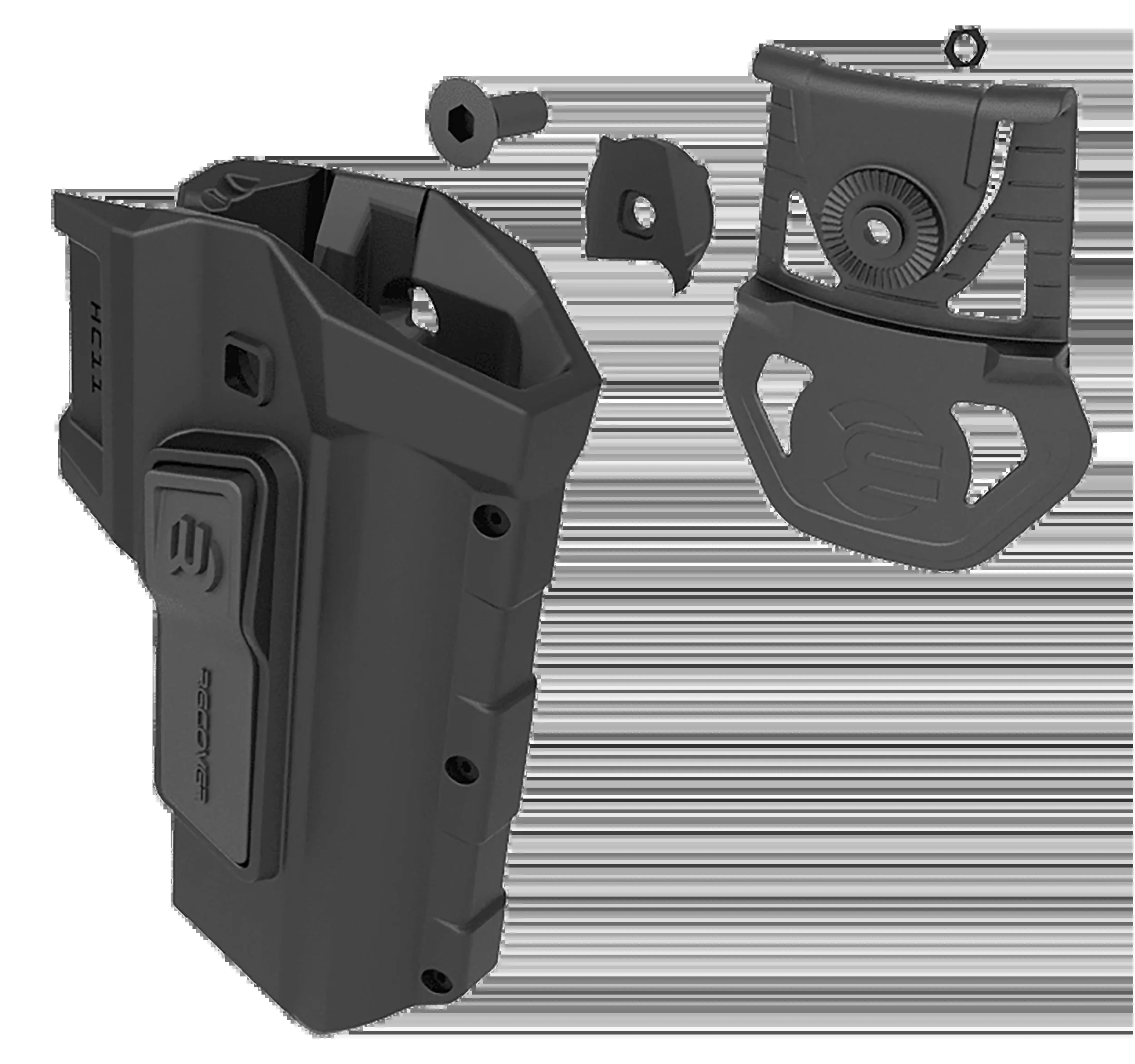 RECOVER INNOVATIONS INC HC11 1911 Outside-the-Waistband Belt Holster, Right-Hand Black Polymer, HC11AR01