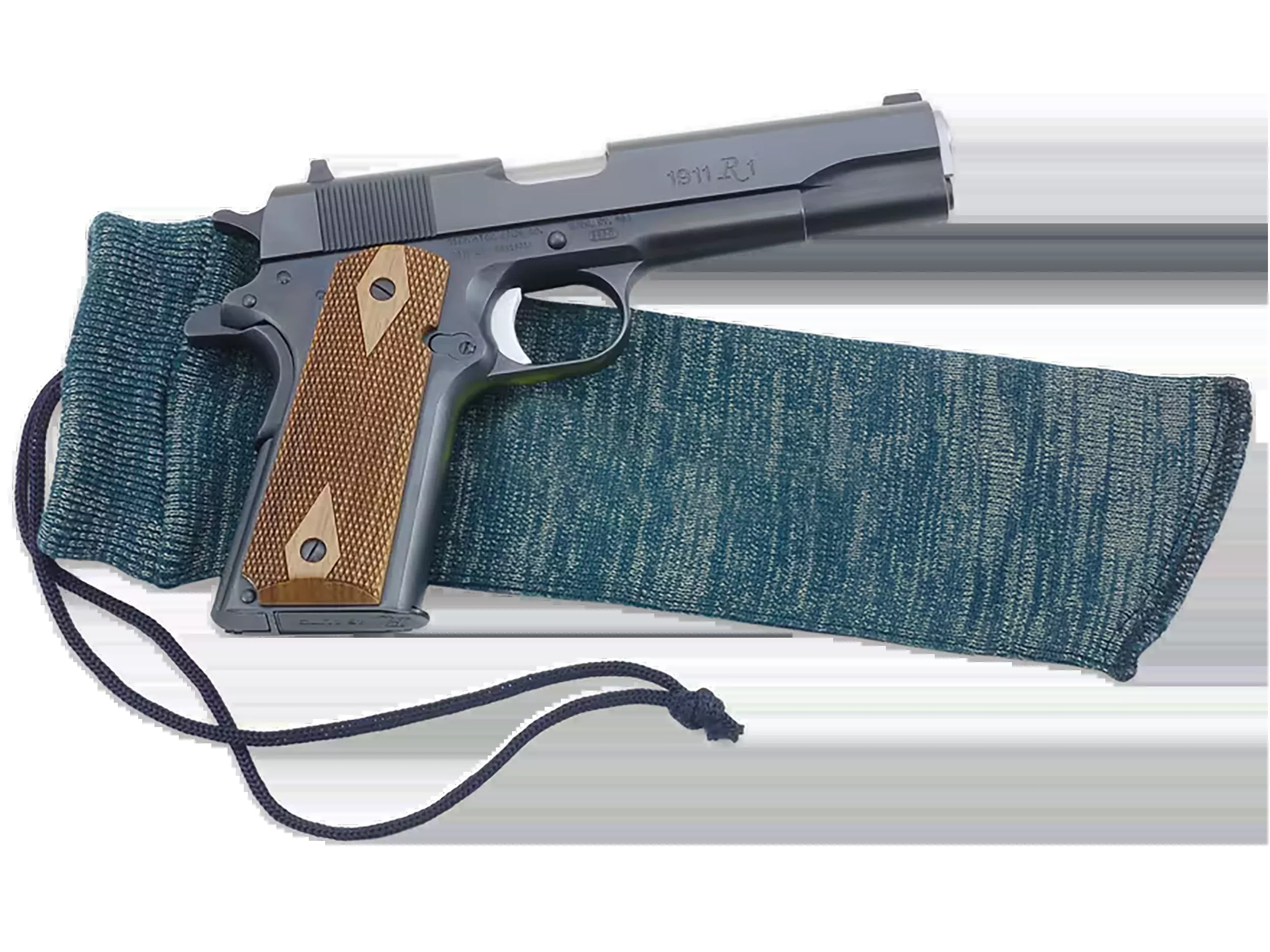 Remington Accessories Handgun Gun Sock, 12-inch Silicone-Treated Polyester, Multi-Green, 17269