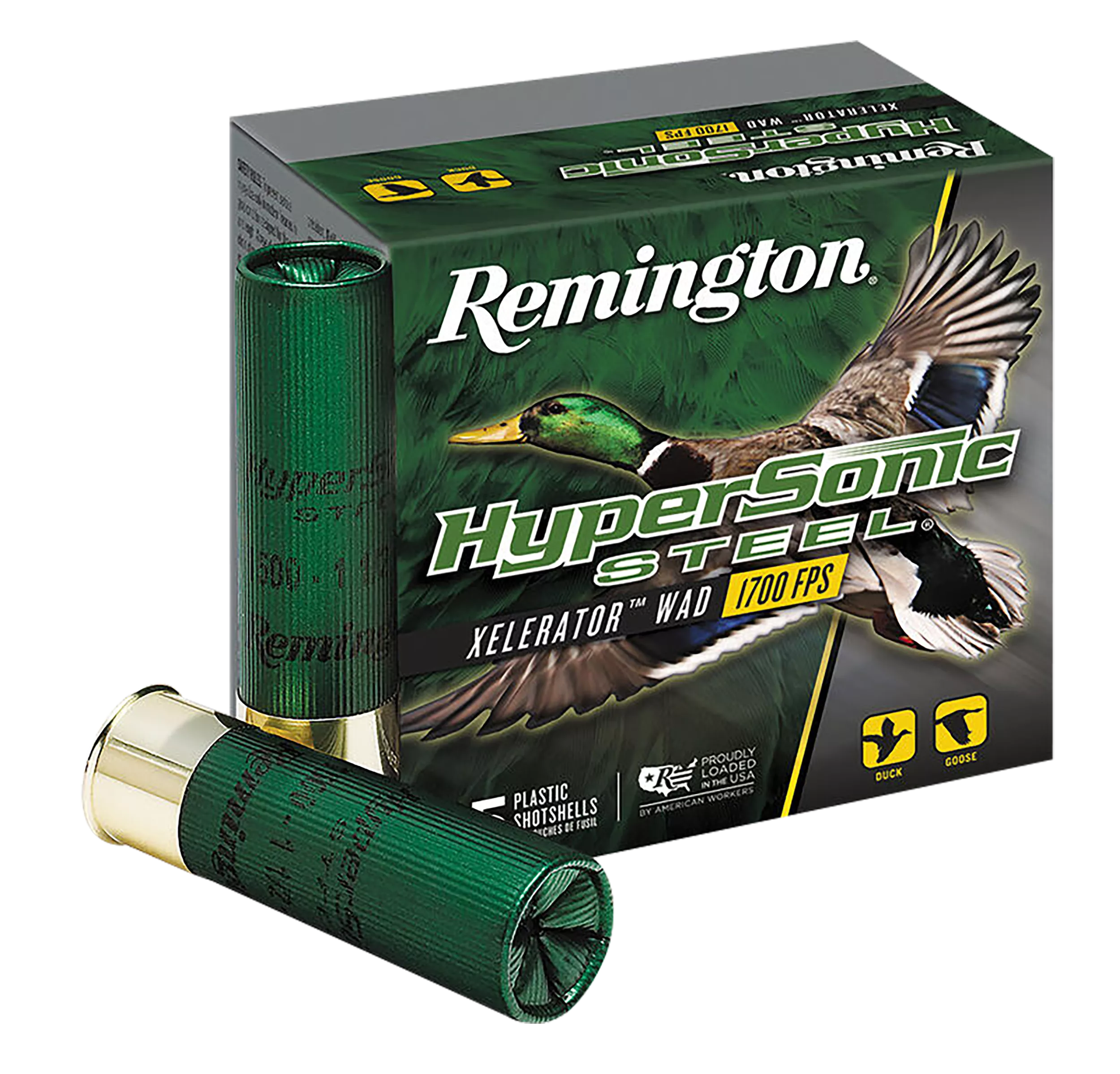 Remington Ammunition 26745 HyperSonic Steel 12Gauge 3" 1 1/8oz 4Shot 25 Per Box/10 Case