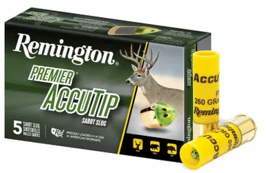 Remington Ammunition Accutip Sabot Slug 20 Gauge 260 Grain - 5 Shells per Box